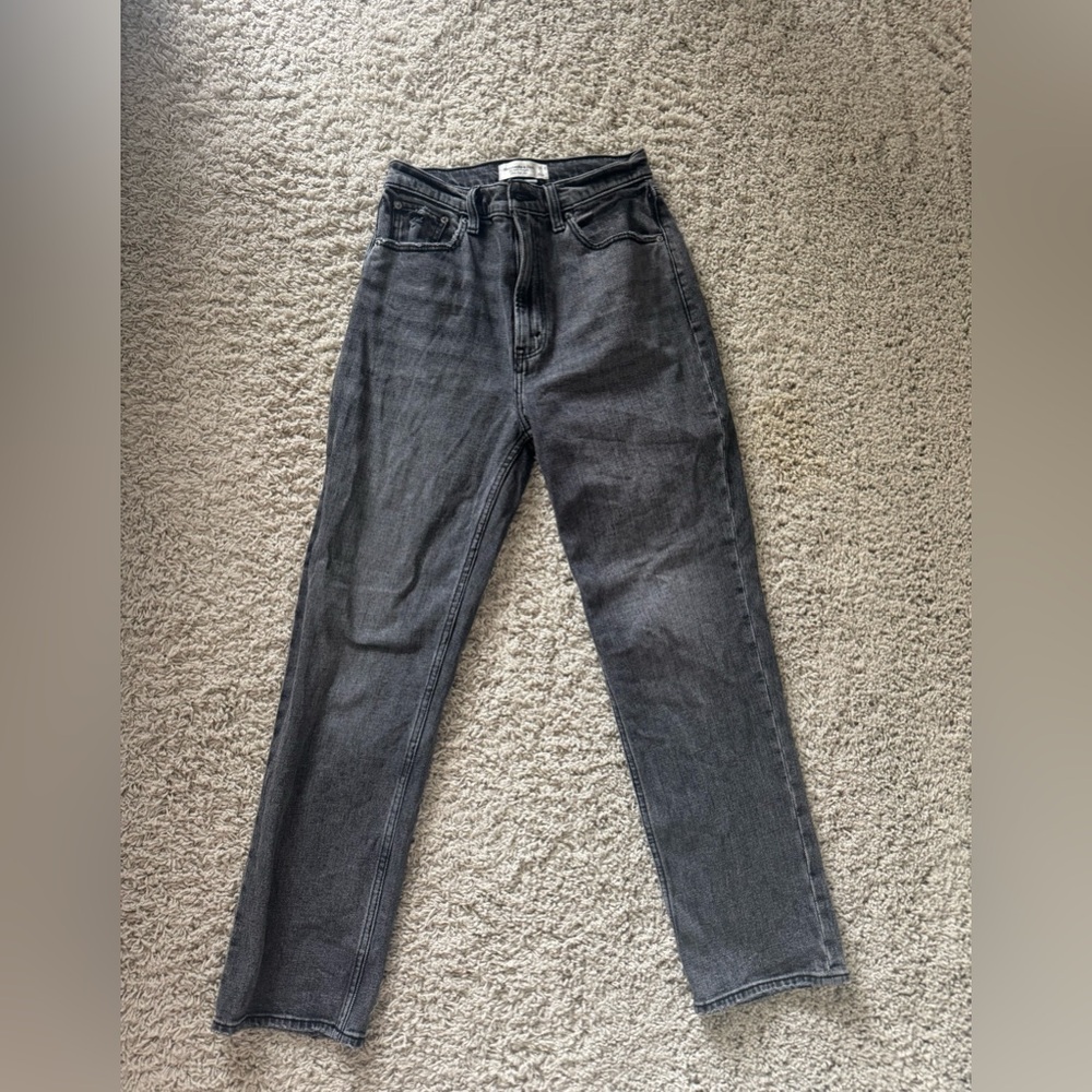 Abercrombie jeans: ankle straight ultra high rise